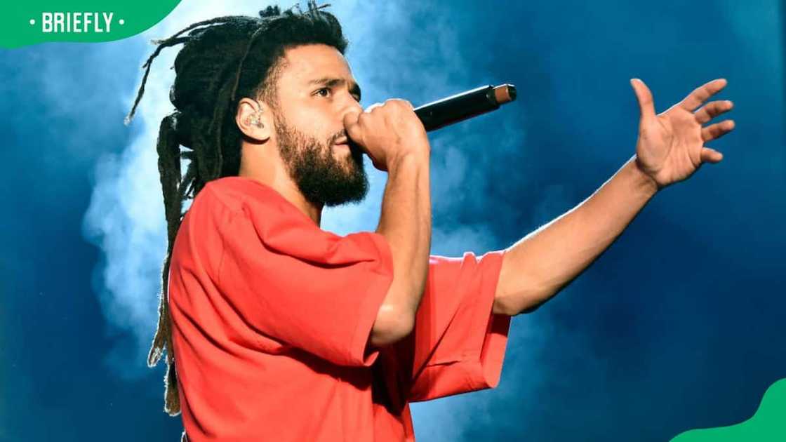 J. Cole during the 2022 Bonnaroo Music & Arts Festival