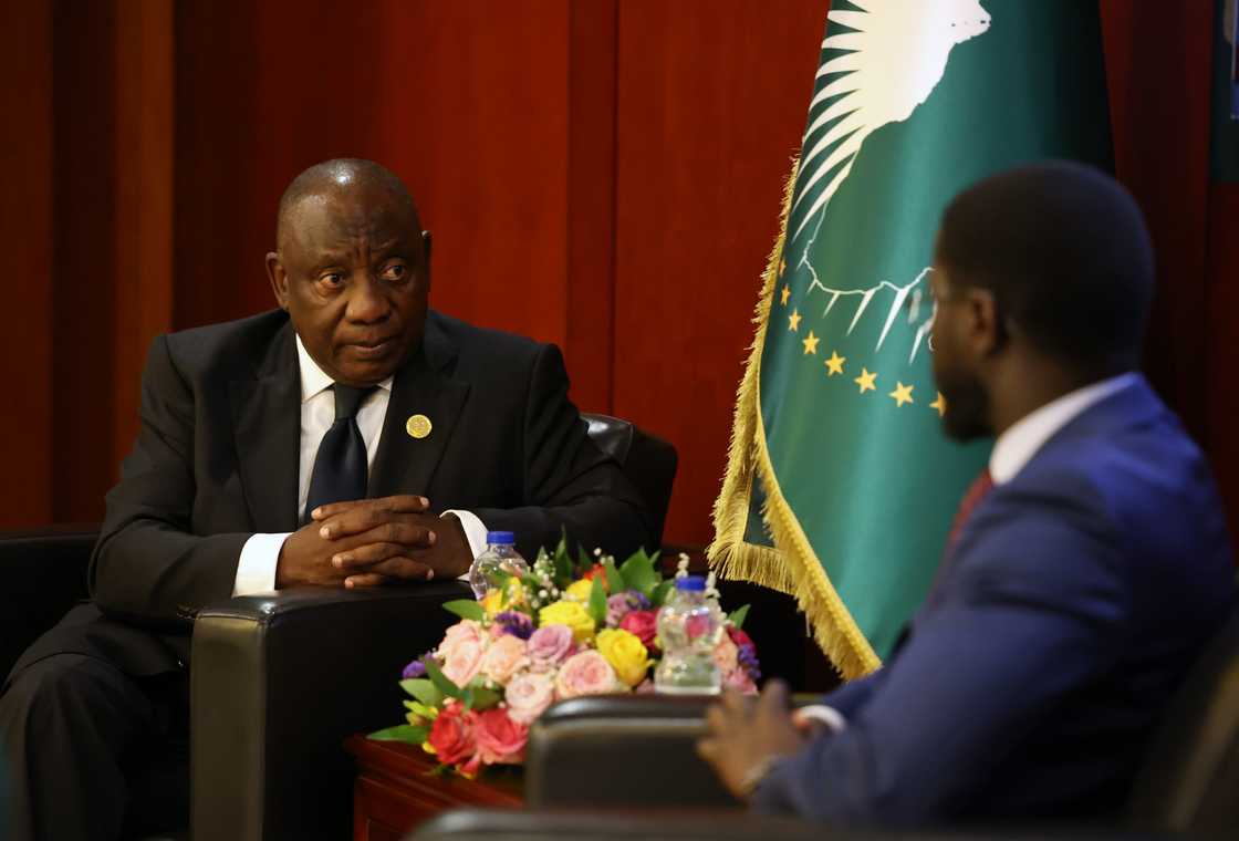 Cyril Ramaphosa was at the African Union Summit