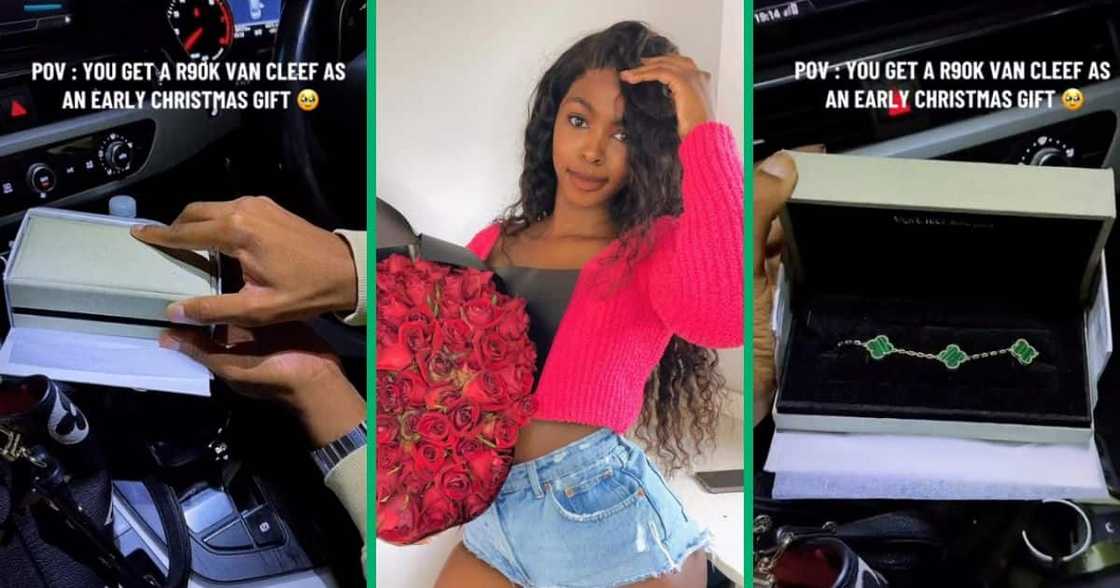Woman flexes R90K bracelet Woman flexes R90K bracelet
