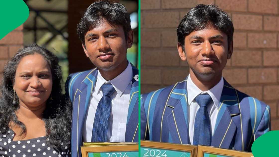 A young boy's matric results went viral. A young boy's matric results went viral.