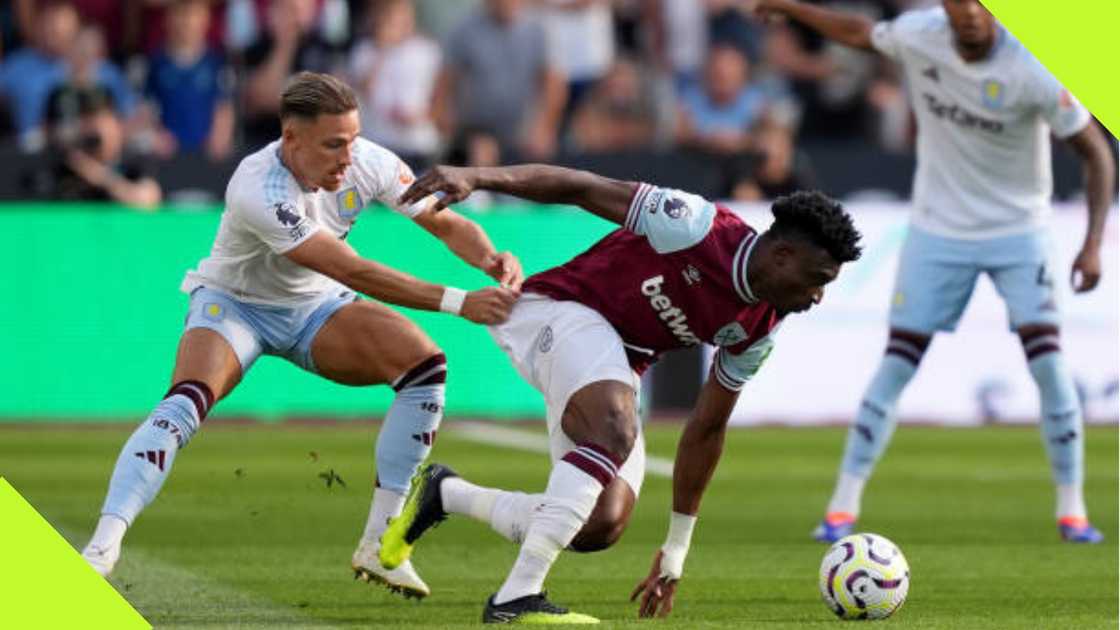 Mohammed Kudus against Aston Villa.