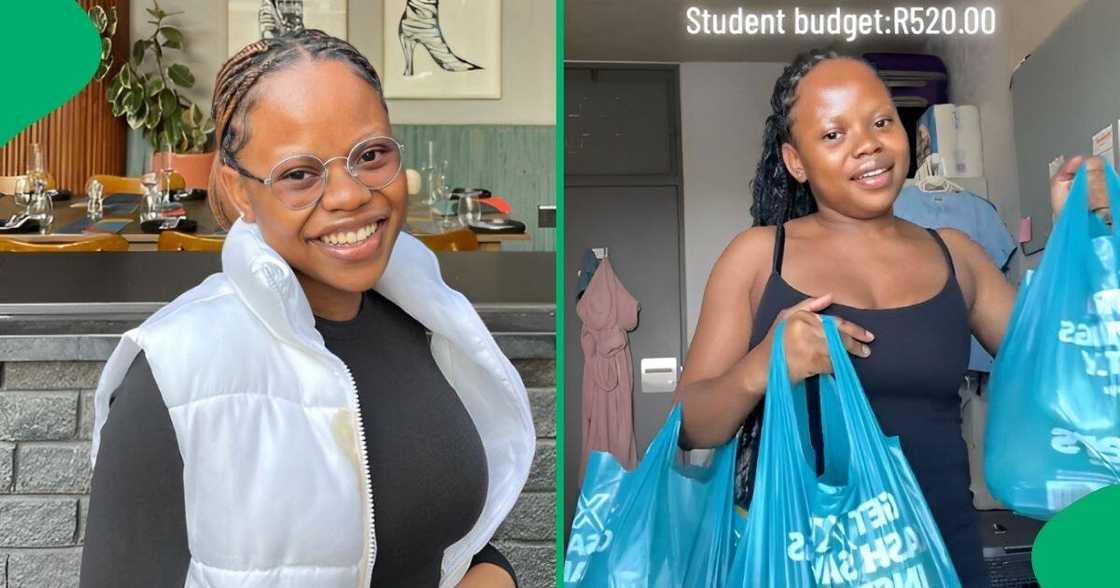 A local dental student shared a grocery haul on a tight budget of only R520 on TikTok A local dental student shared a grocery haul on a tight budget of only R520 on TikTok