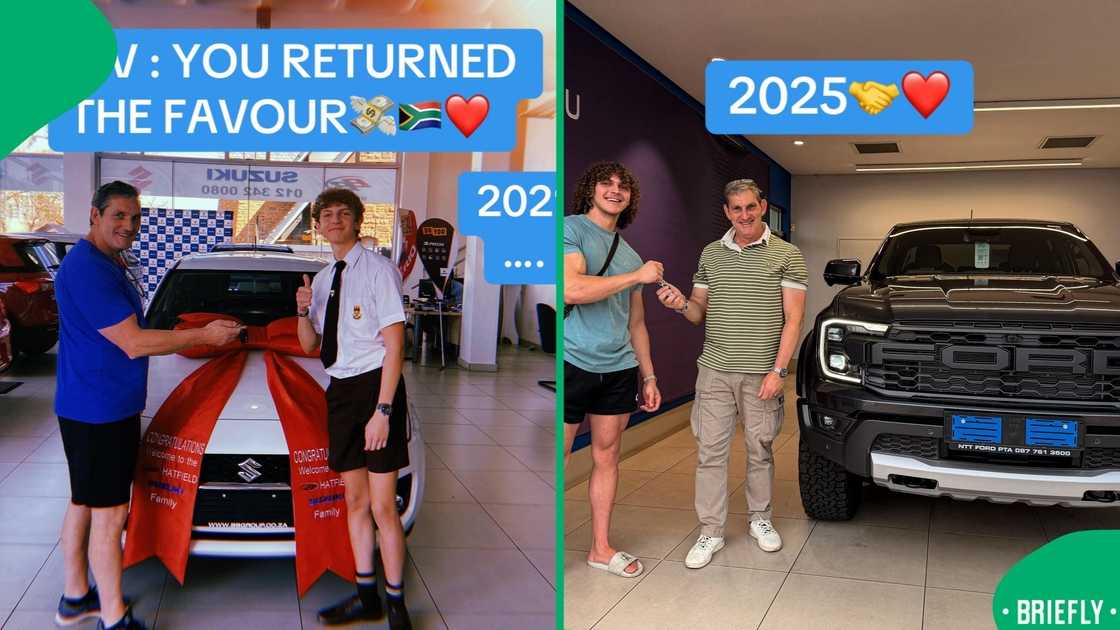 A screenshot showed the son expressing appreciation for his father’s hard work and unwavering support