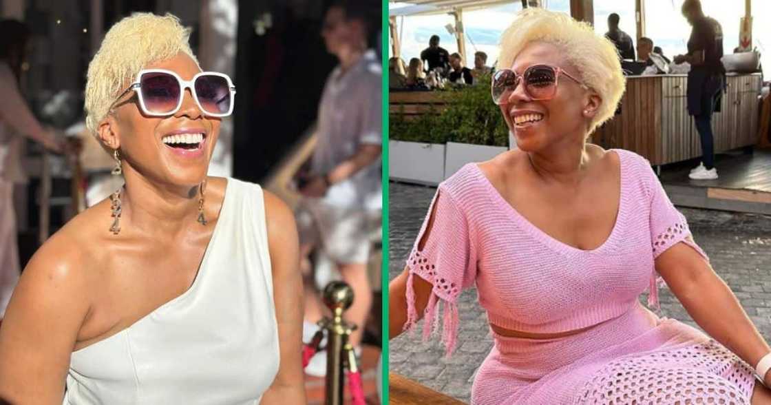 Penny Lebyane defends mature women. Penny Lebyane defends mature women.