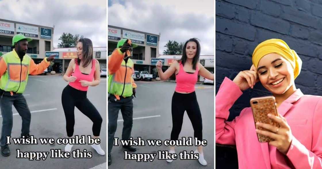 Lady, Car Guard, Dance Moves, Parking Lot Lady, Car Guard, Dance Moves, Parking Lot