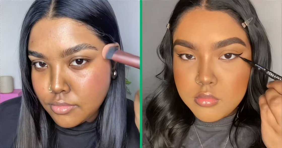 A woman shared affordable makeup items with ladies on TikTok. A woman shared affordable makeup items with ladies on TikTok.