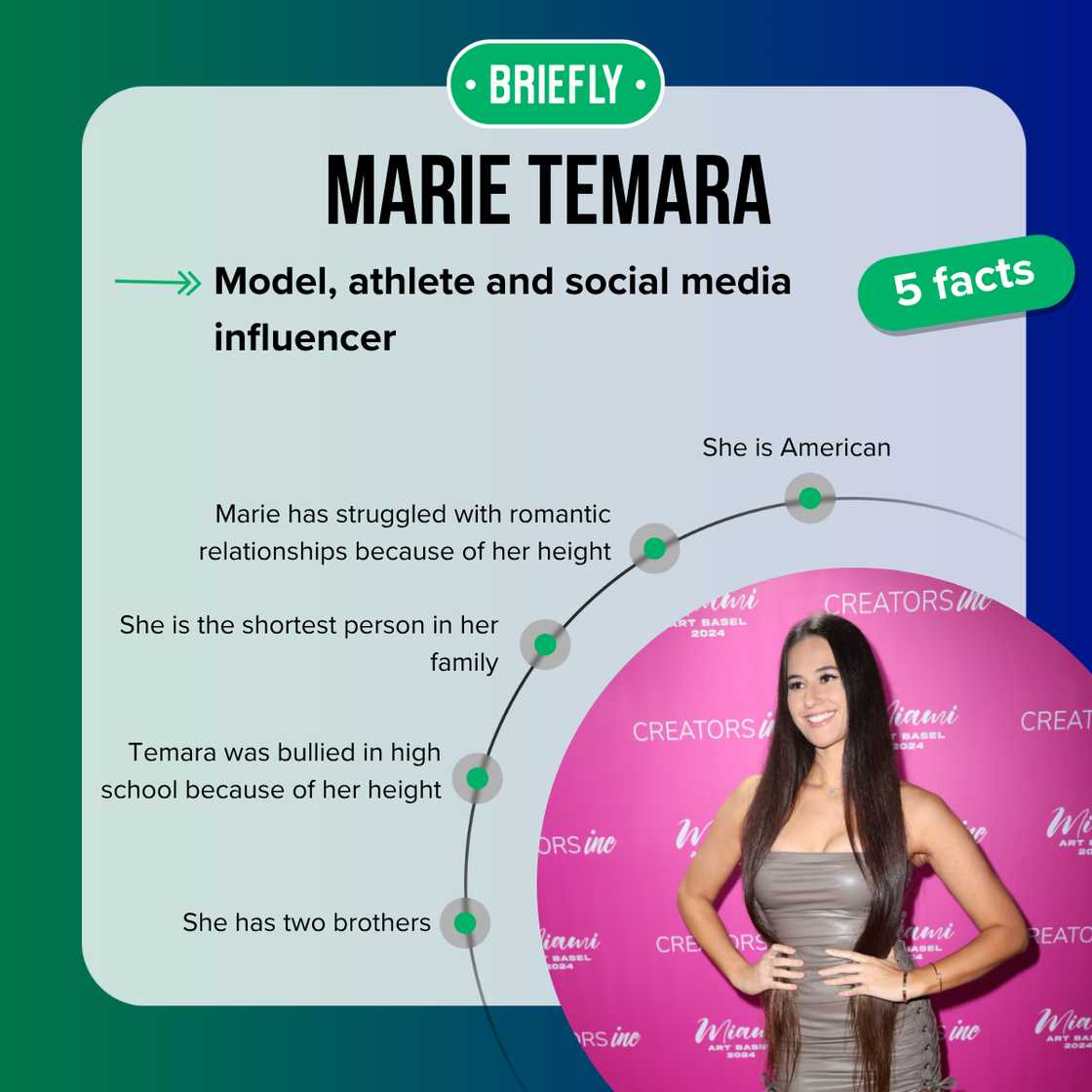 Top 5 facts about Marie Temara Top 5 facts about Marie Temara
