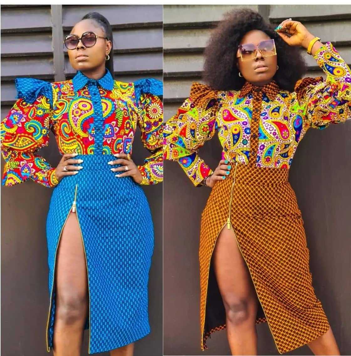 simple Ankara tops on skirt simple Ankara tops on skirt