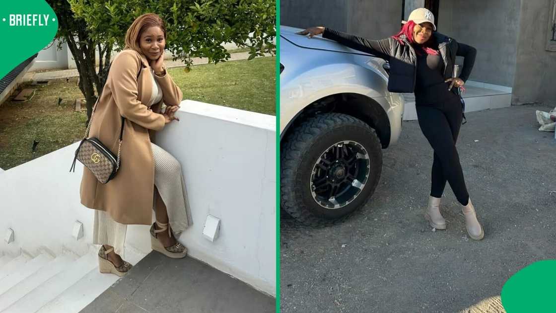 A woman flexed her before and after transformation DIY kitchen makeover. A woman flexed her before and after transformation DIY kitchen makeover.