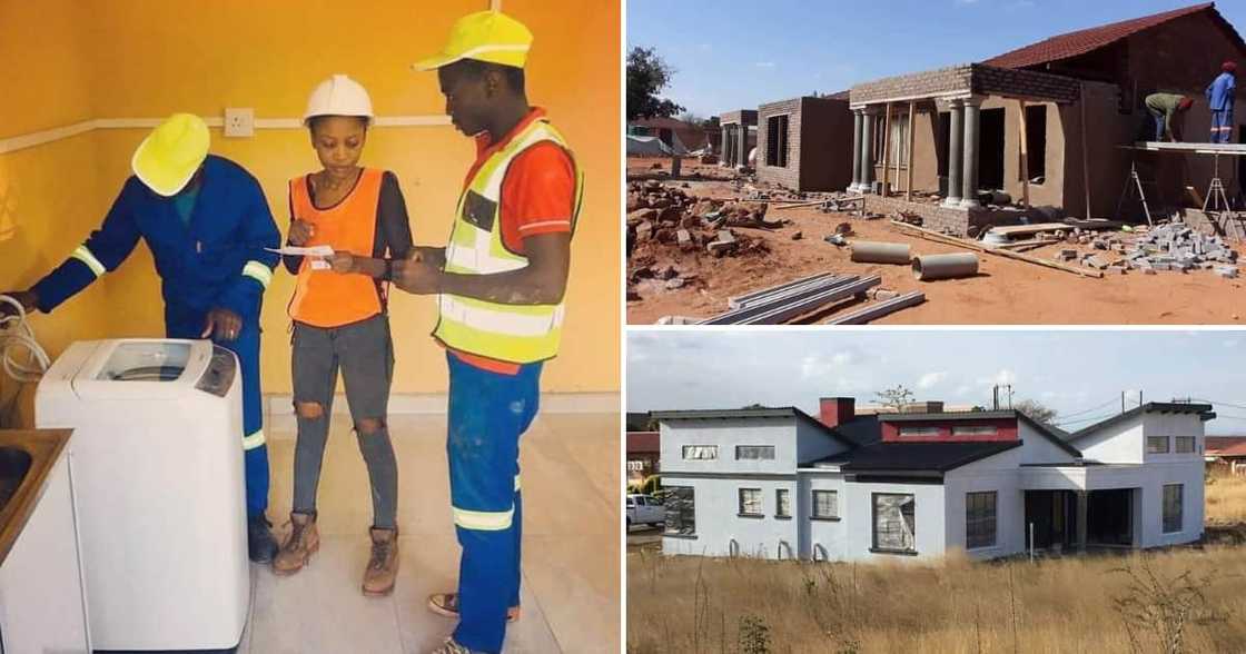 A lady from Limpopo owns a construction company that produces beautiful homes, pools, and more A lady from Limpopo owns a construction company that produces beautiful homes, pools, and more