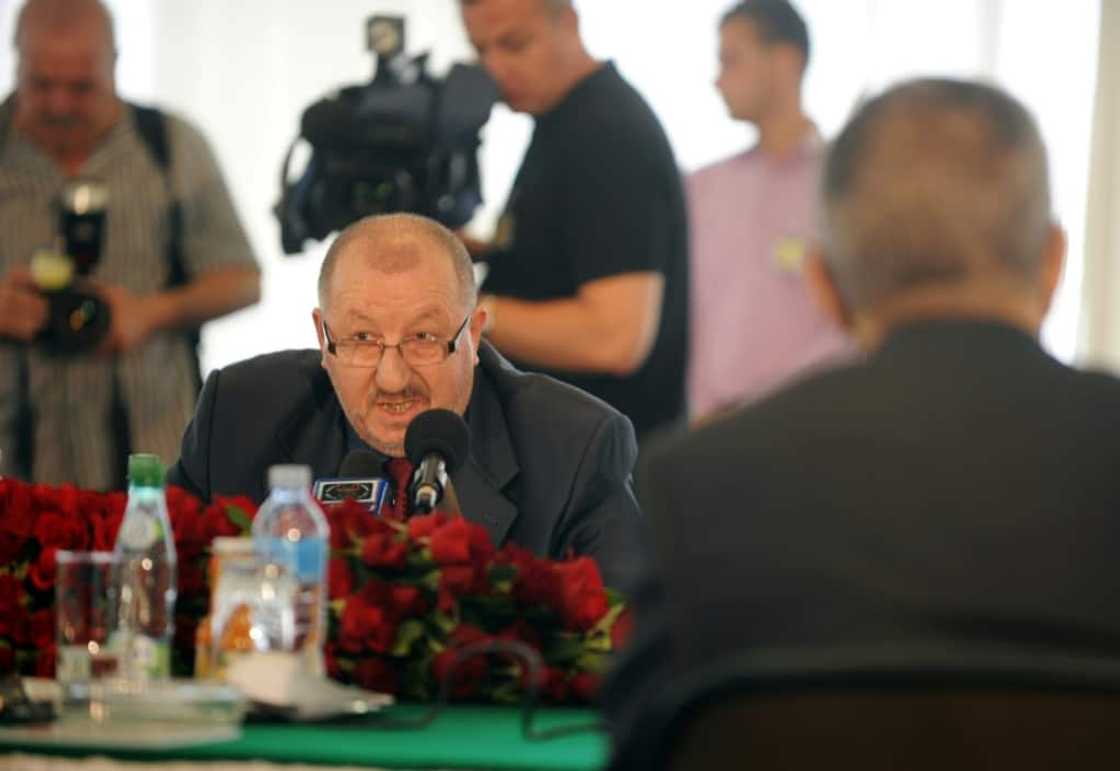 Abdelmadjid Sidi Said, pictured here in 2011 when he was head of the General Union of Algerian Workers (UGTA), was jailed for 10 years on Monday for corruption