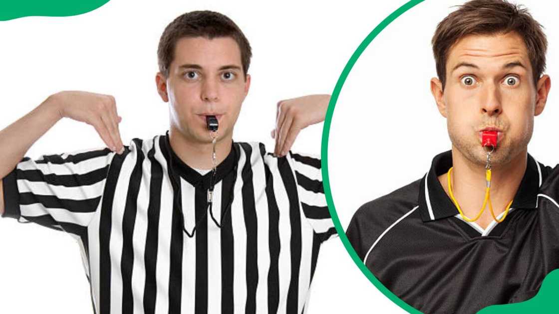 Referees in action