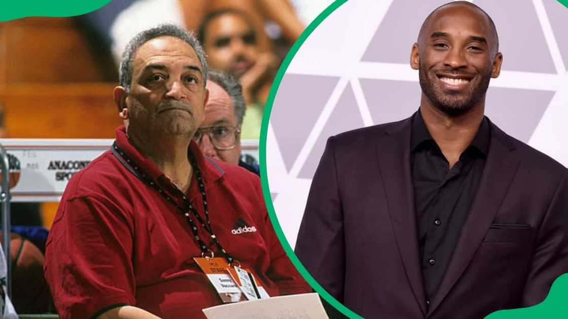 Sonny Vaccaro (L) and the late NBA star Kobe Bryant (R) Sonny Vaccaro (L) and the late NBA star Kobe Bryant (R)