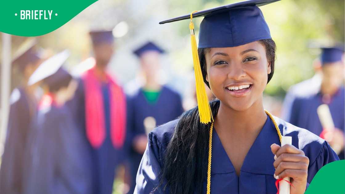 A stock photo of a university graduate A stock photo of a university graduate