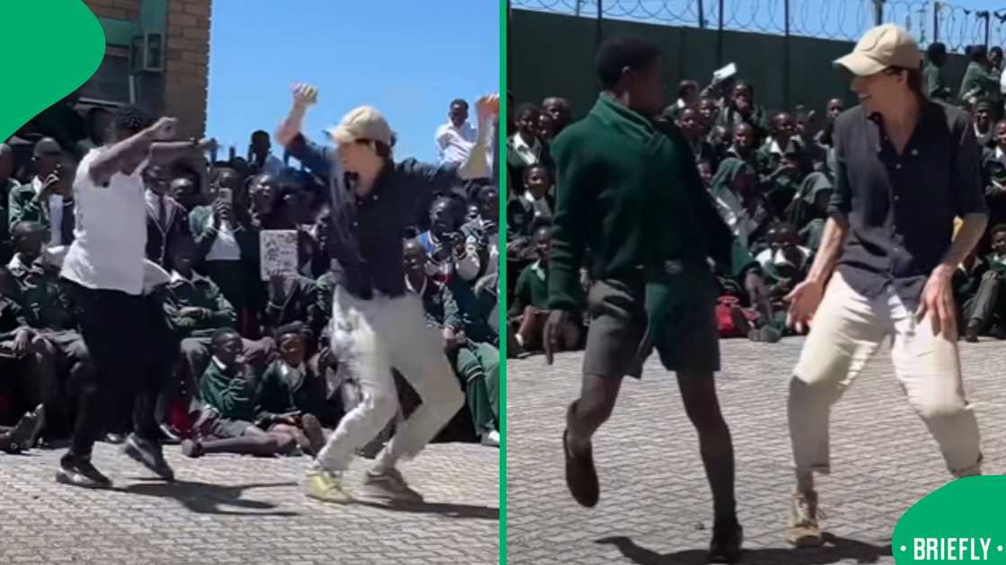 A screenshot from the viral Facebook video capturing the energetic dance moment A screenshot from the viral Facebook video capturing the energetic dance moment