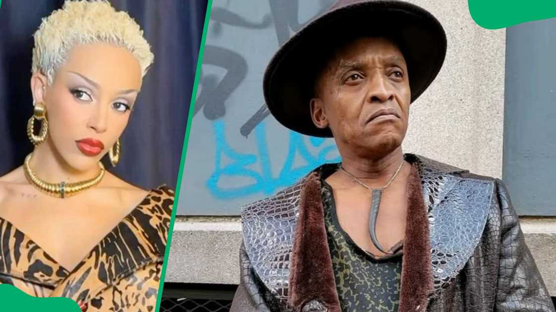 Dumisani Dlamini and Doja Cat take photos at separate venues Dumisani Dlamini and Doja Cat take photos at separate venues