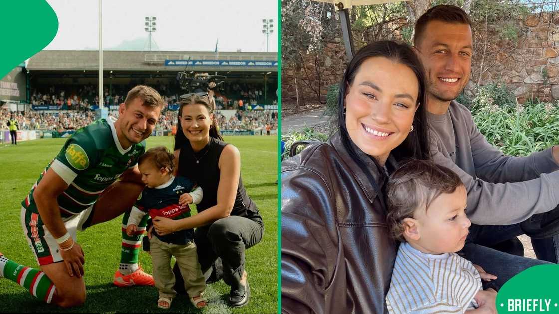 Springbok fly-half Handré Pollard and Marise enjoyed quality time on a family getaway ahead of baby number two Springbok fly-half Handré Pollard and Marise enjoyed quality time on a family getaway ahead of baby number two