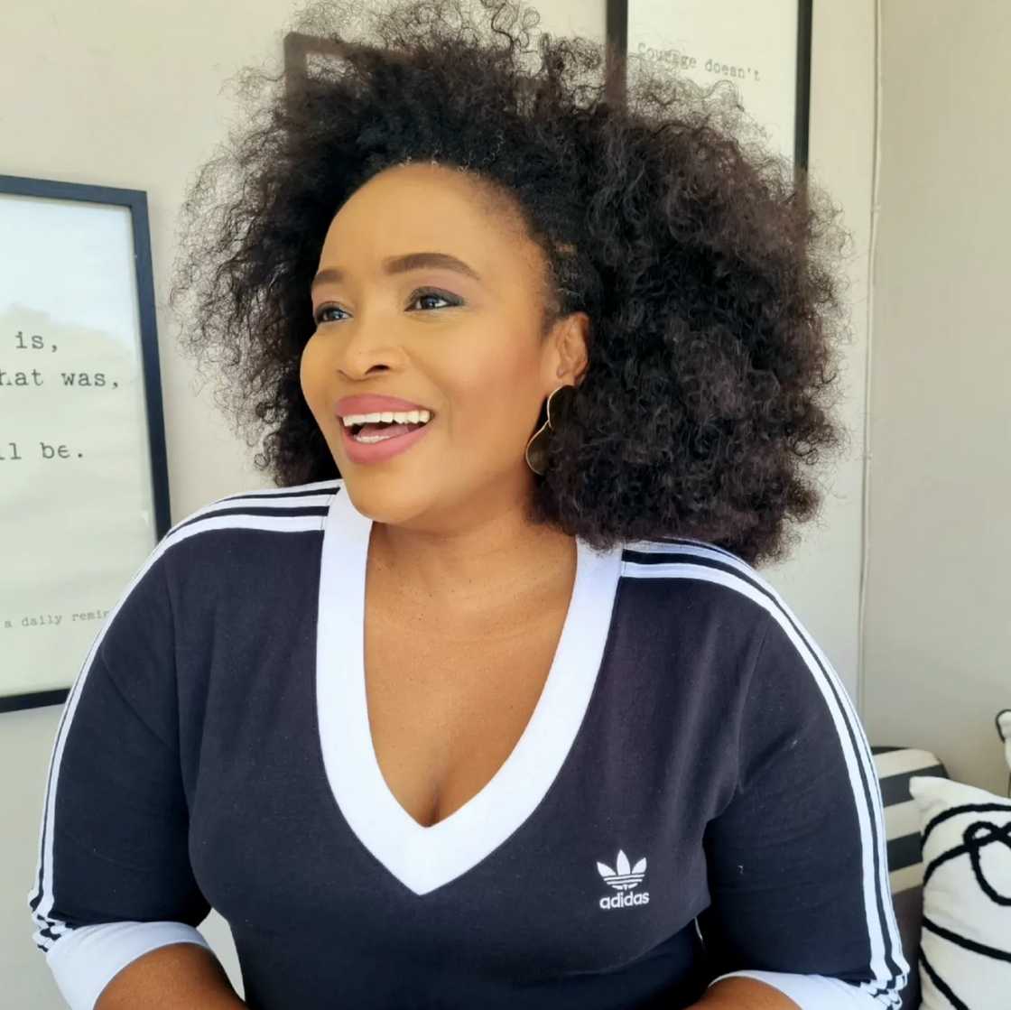 Ayanda Borotho contemplated dyeing her grey hair