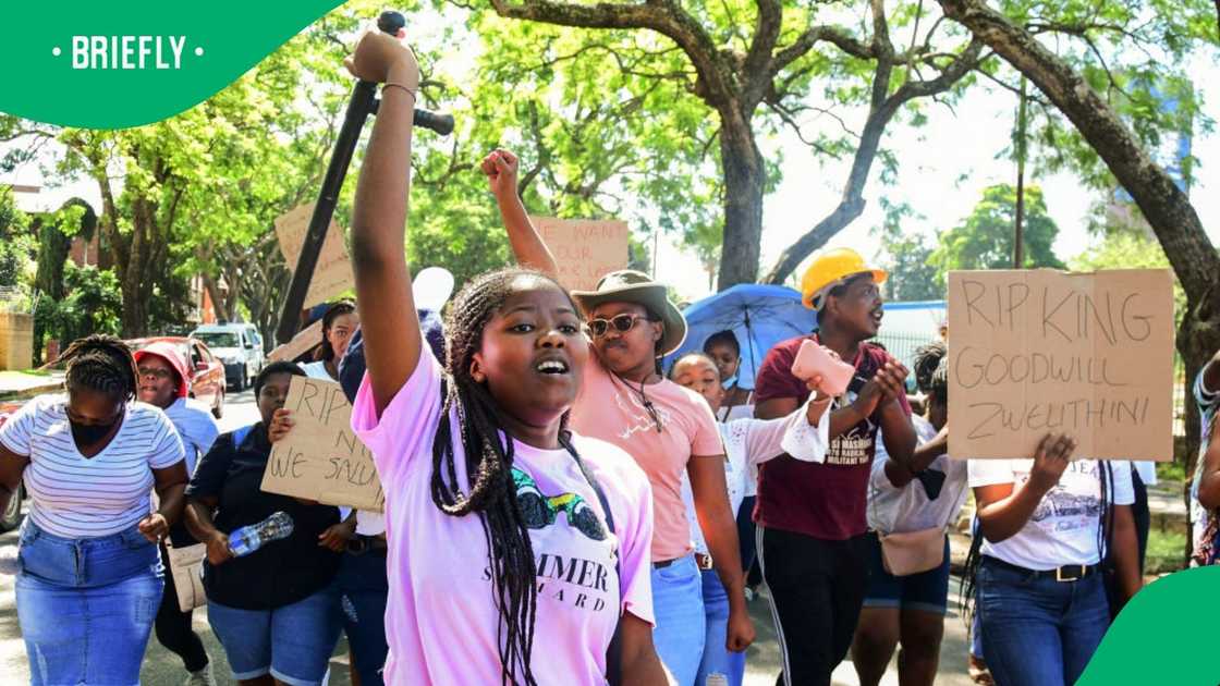 University of Cape Town students marched for access to finance and accommodation University of Cape Town students marched for access to finance and accommodation