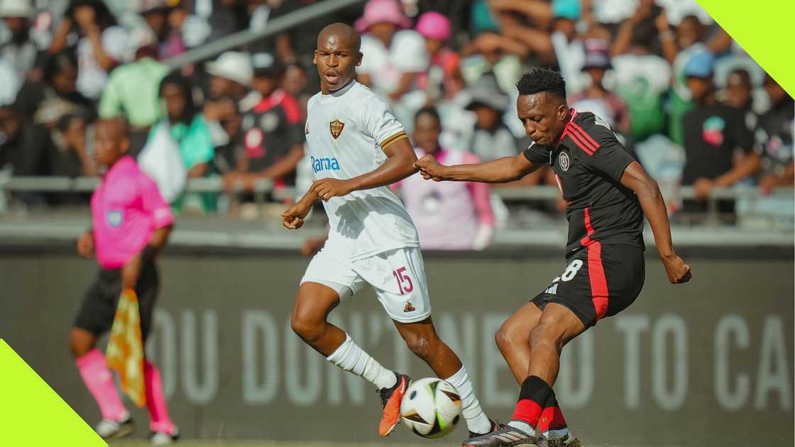 Stellenbosch FC defeat Orlando Pirates at the Orlando Stadium in the Premier Soccer League.