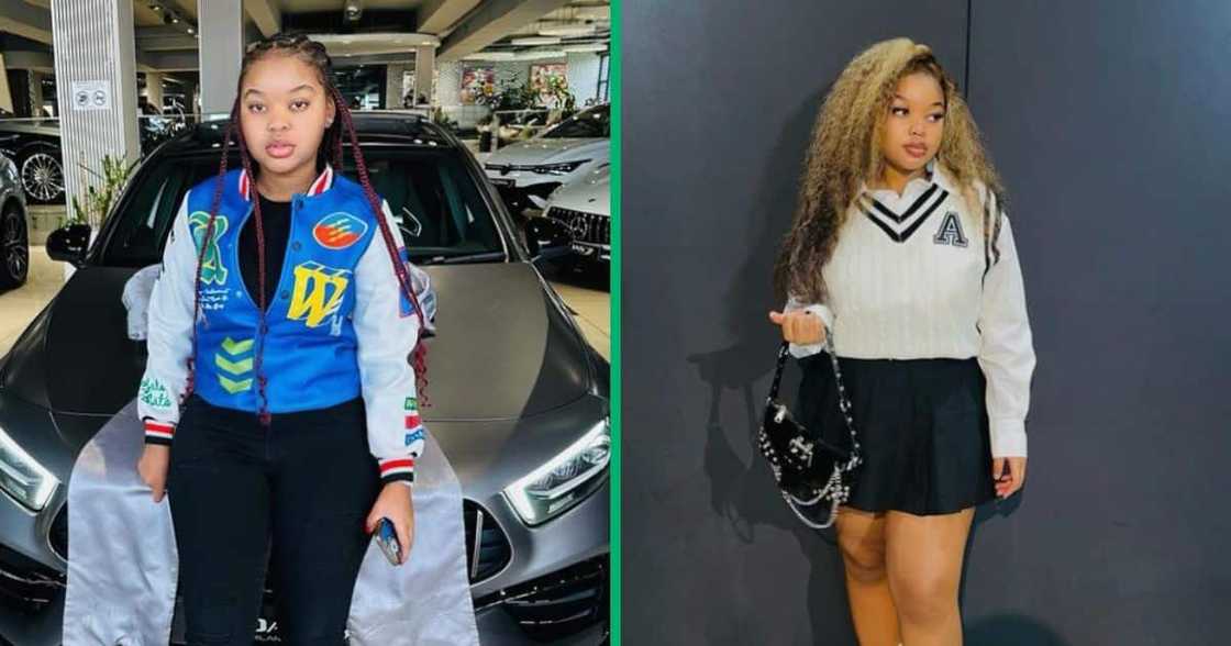 woman receives new Mercedes-Benz woman receives new Mercedes-Benz