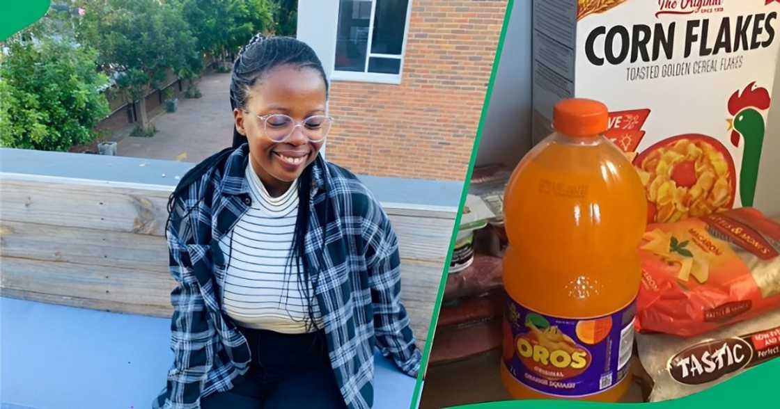 Mzansi shook by lady's R200 groceries Mzansi shook by lady's R200 groceries