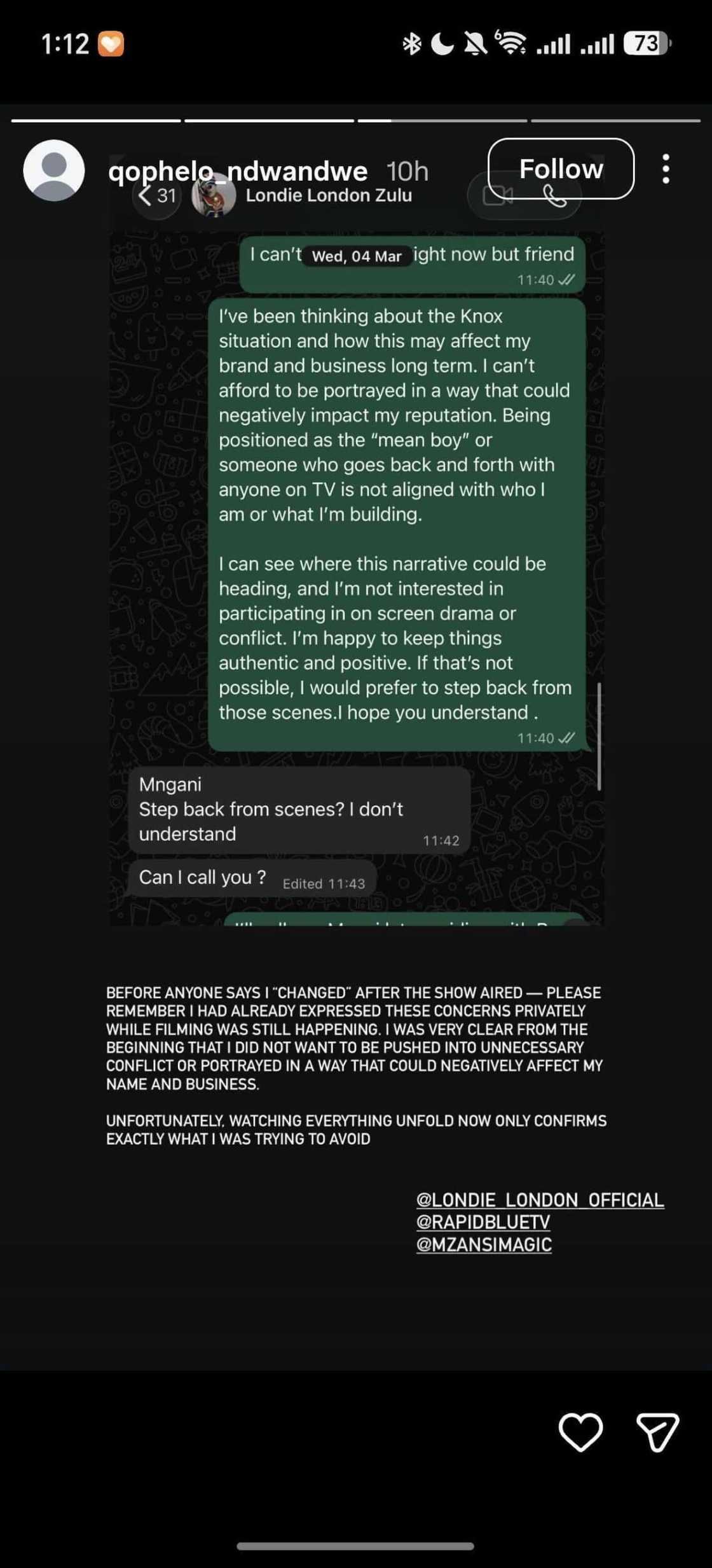 Londie London's former friend broke his silence Londie London's former friend broke his silence
