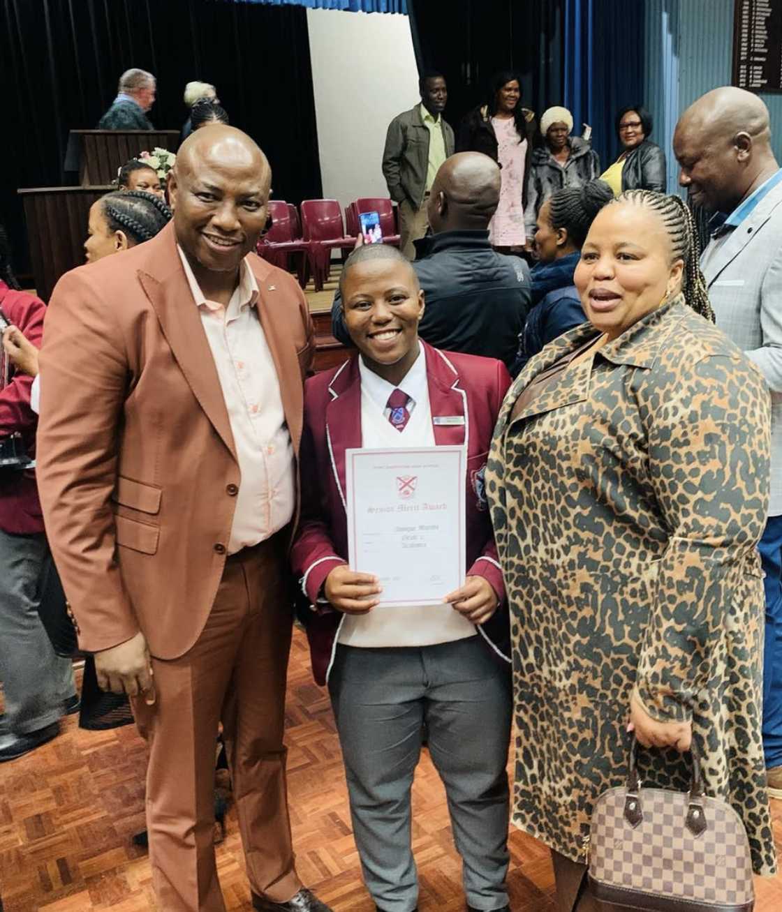 Abongwe Mseleku went out with her parents Abongwe Mseleku went out with her parents