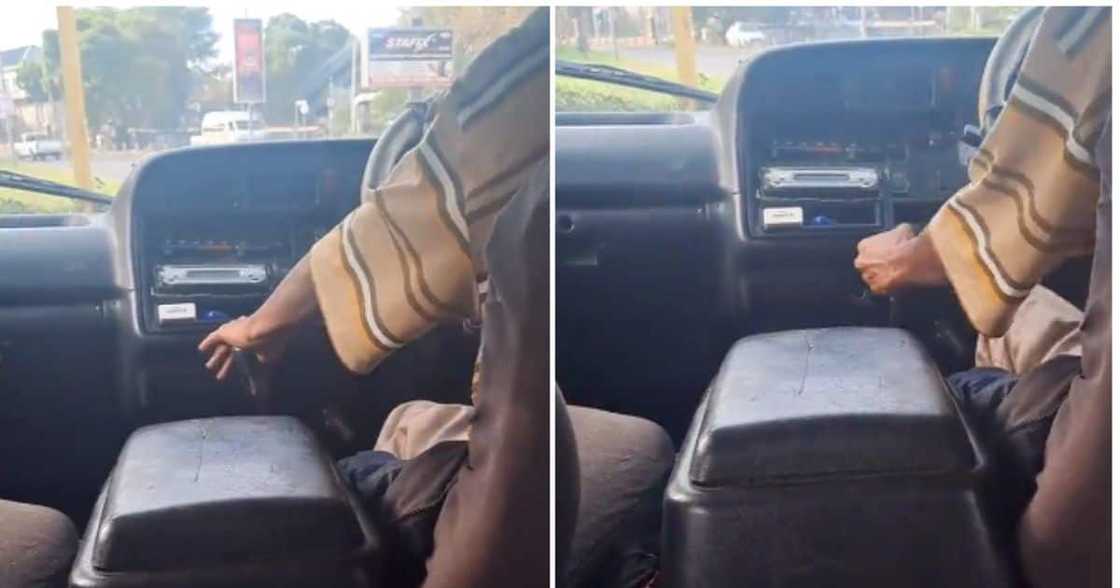Taxi driver struggles with gears in viral Twitter video Taxi driver struggles with gears in viral Twitter video