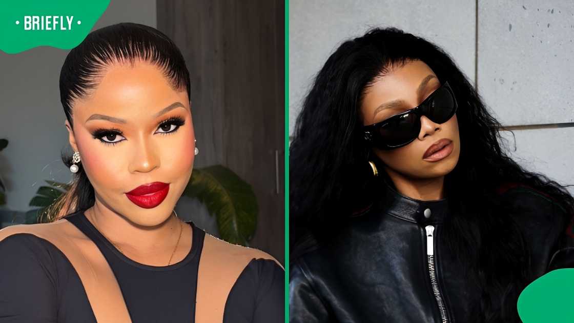 Ney The Bae received her flowers from Bonang. Ney The Bae received her flowers from Bonang.