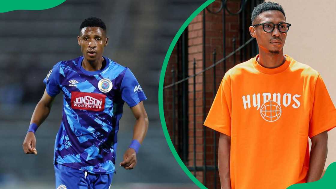 Vincent Pule plays forward for Siwelele FC Vincent Pule plays forward for Siwelele FC