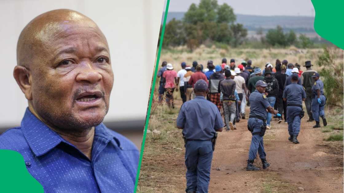 Minister of Police Senzo Mchunu will visit the Stilfontein Mine in the North West Minister of Police Senzo Mchunu will visit the Stilfontein Mine in the North West
