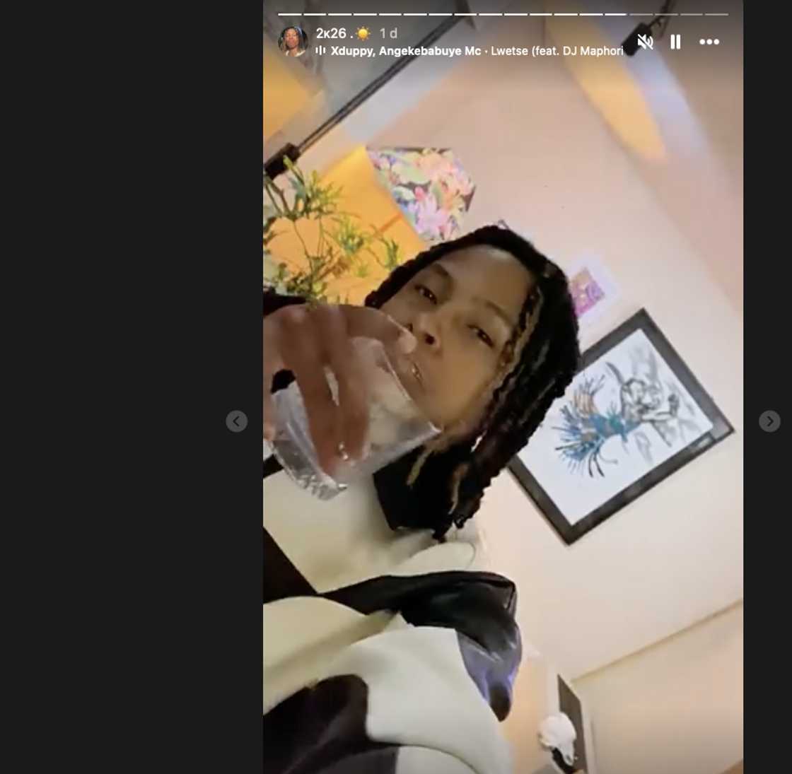 Donell Mbele shared footage from a vibrant house party