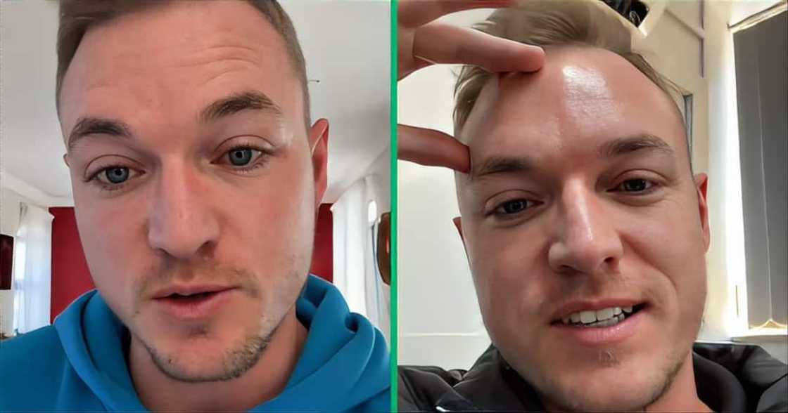 A TikTok video shows a man comparing Amazon deals vs Takealot.