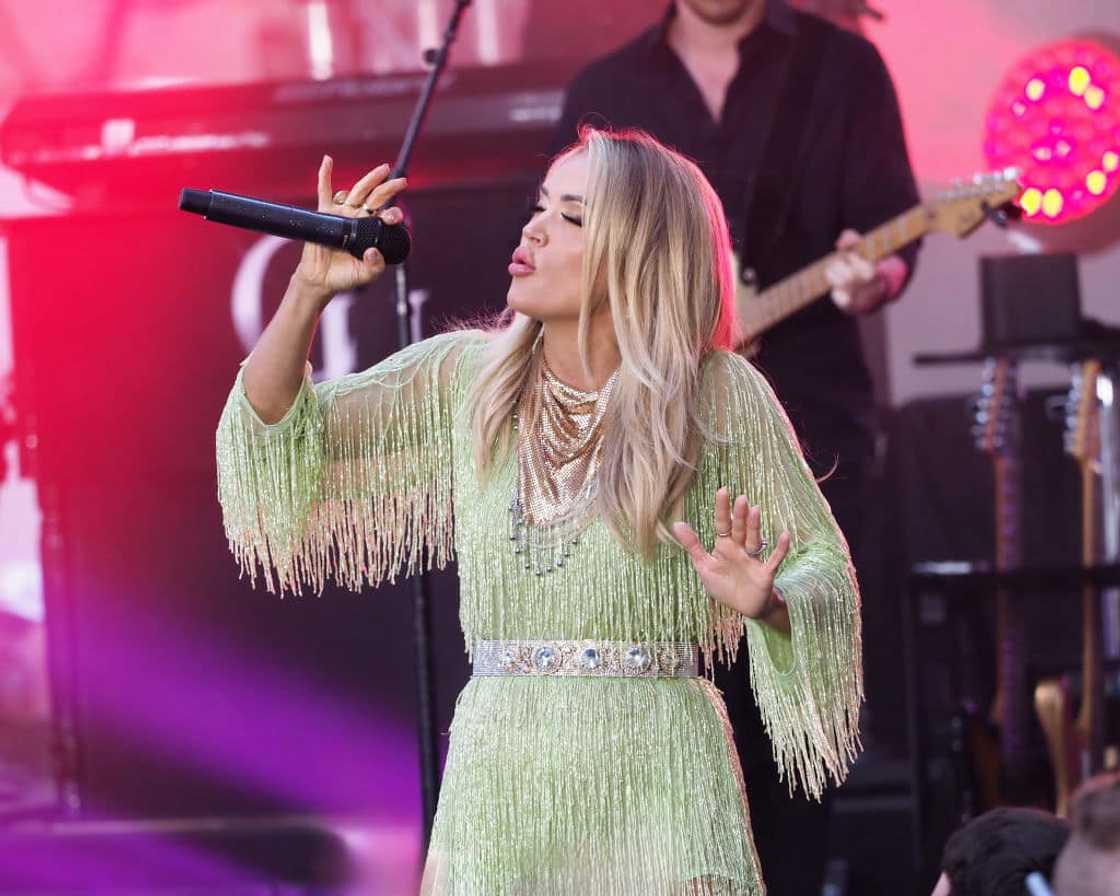 Carrie Underwood on NBC's Today Show at Rockefeller Plaza