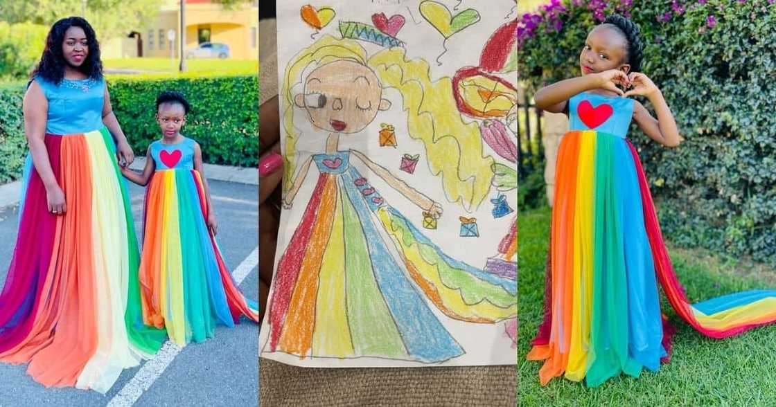 Mom, daughter, designer, dress design, dress making, rainbow dress, adorable dress, mother daughter duo Mom, daughter, designer, dress design, dress making, rainbow dress, adorable dress, mother daughter duo