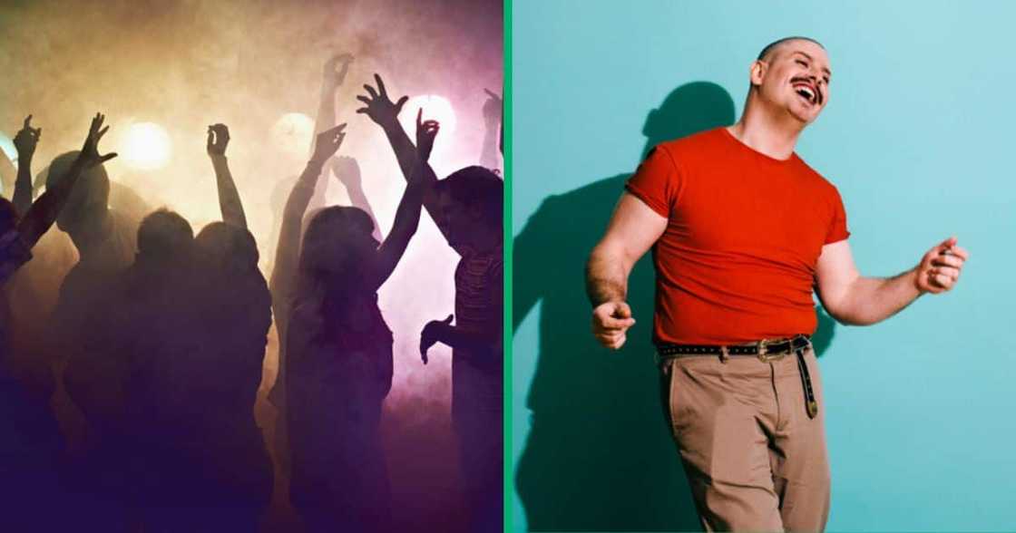 A white man video bombed a dance clip of random girls that were dancing. A white man video bombed a dance clip of random girls that were dancing.