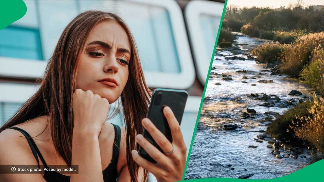 People were sceptical after seeing an object in the Orange River. People were sceptical after seeing an object in the Orange River.