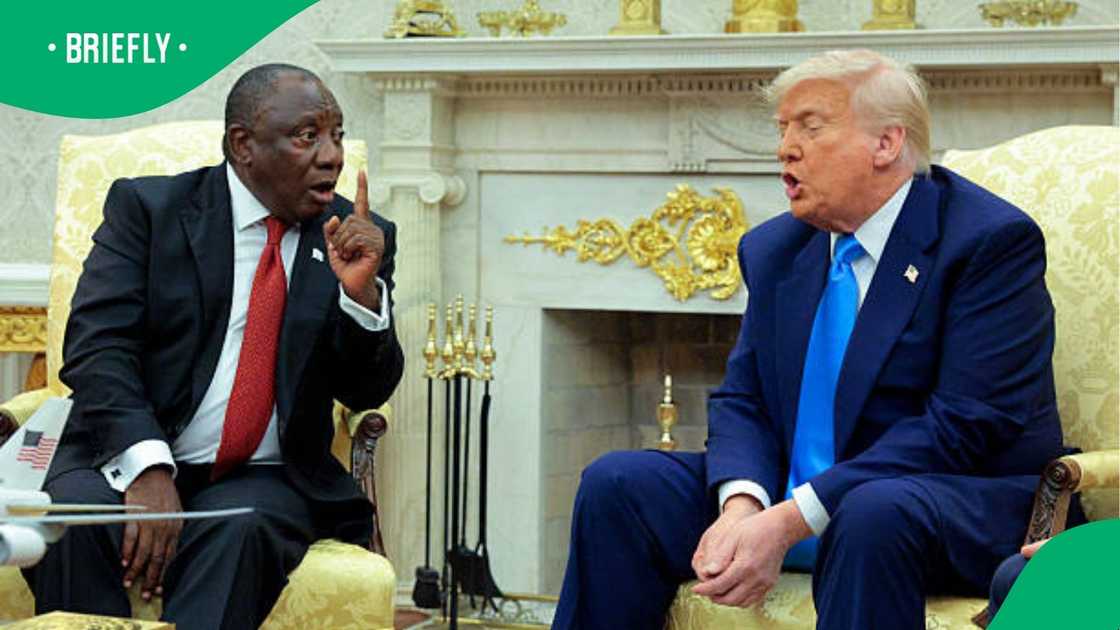 Trump and Ramaphosa Trump and Ramaphosa