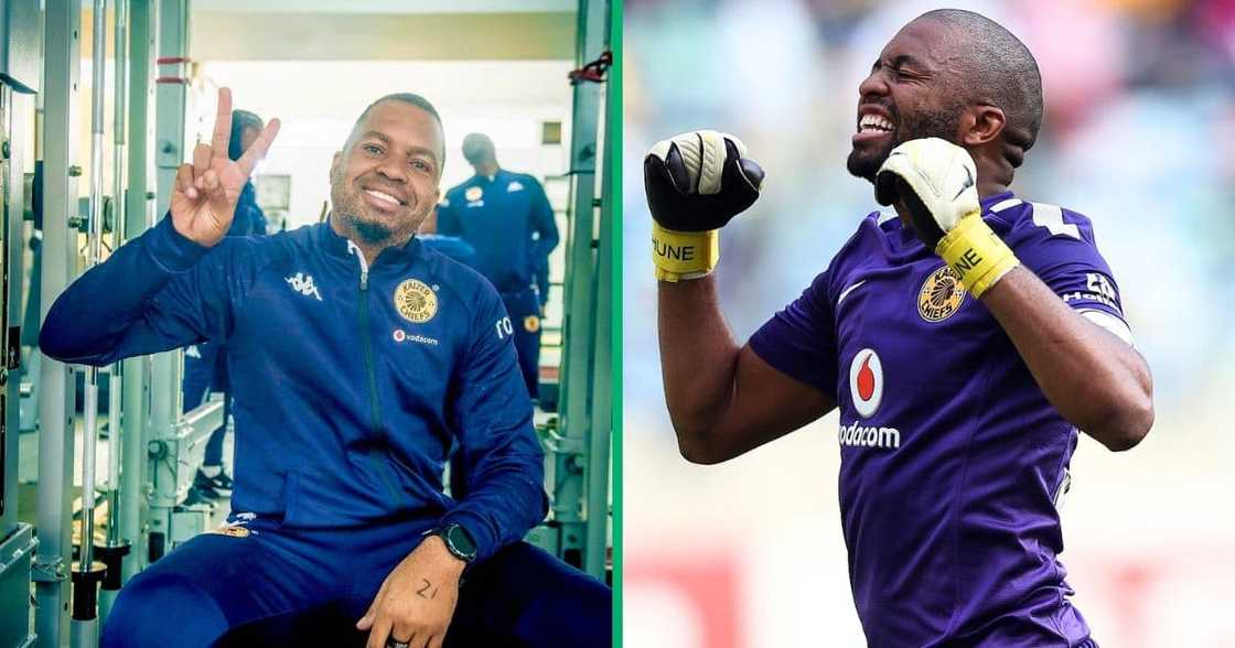 Itumeleng Khune was praised for his deadly distribution kick Itumeleng Khune was praised for his deadly distribution kick