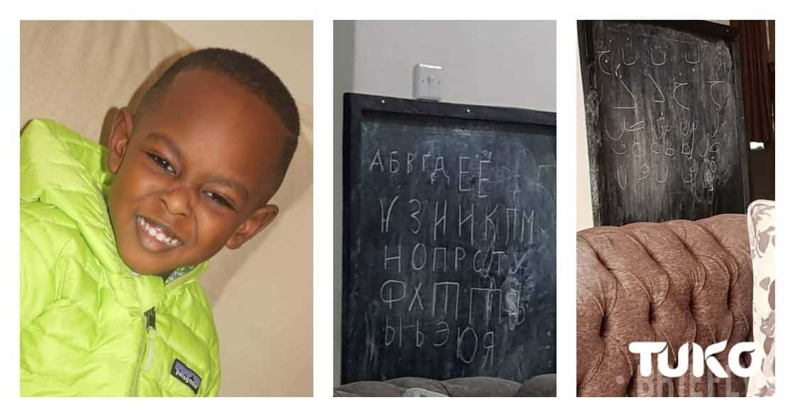 Kodjoe Mwobie: 5-year-old with photographic memory writes alphabets from 6 languages