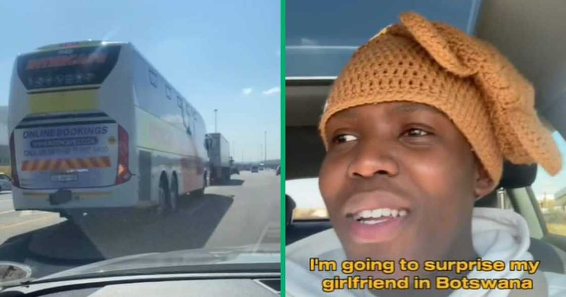 TikTok video of man chasing bus to surprise gf TikTok video of man chasing bus to surprise gf