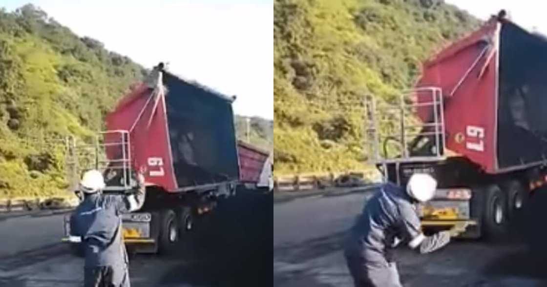 SA Can't Deal: Man Gives Truck Operator Hilarious Hand & Body Signals SA Can't Deal: Man Gives Truck Operator Hilarious Hand & Body Signals