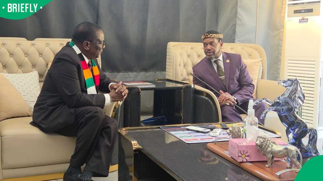 King Misuzulu kaZwelithini visited Zimbabwe's President Emmerson Mnangagwa