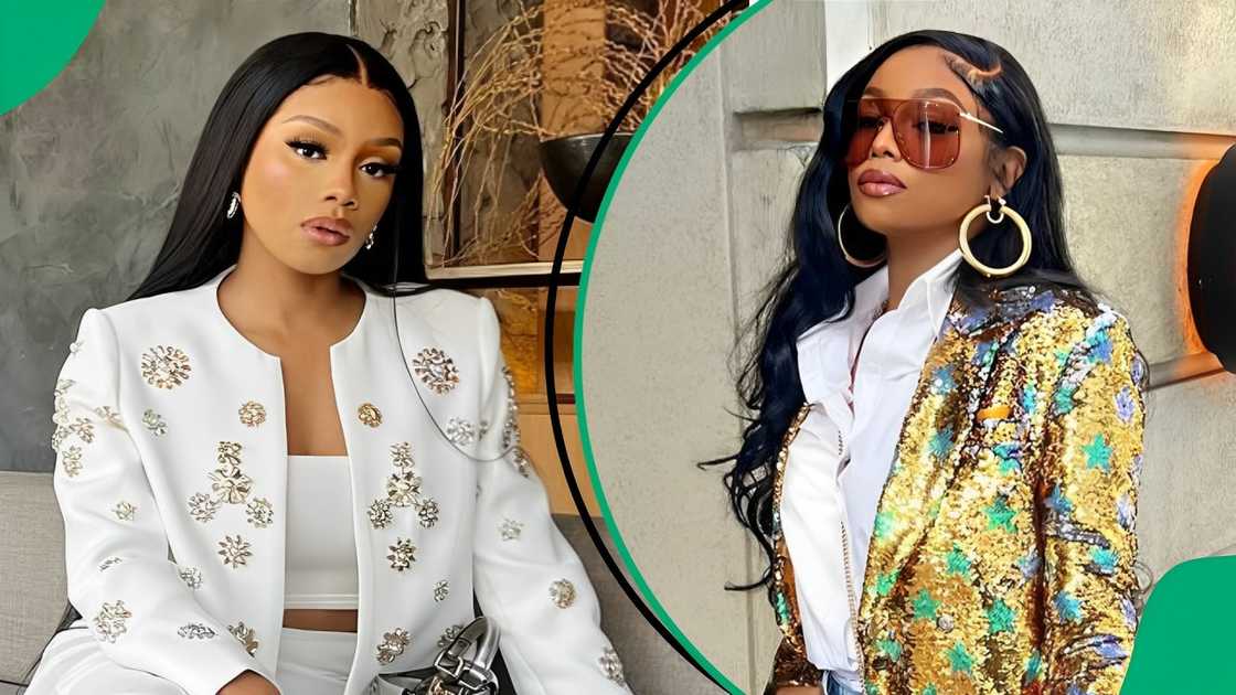 Bonang Matheba flaunted her Gucci handbag