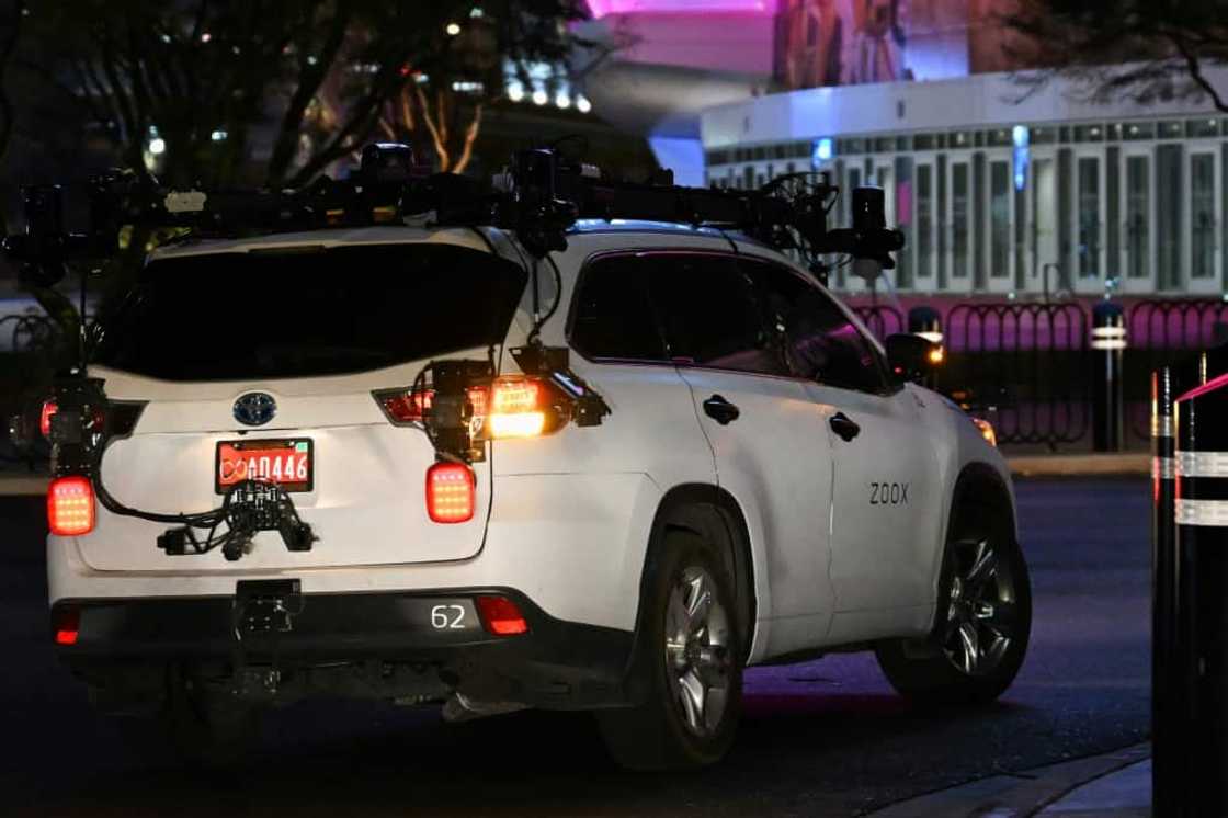 A Toyota sport-utility vehicle modified by Zoox, a subsidiary of Amazon.com, which combines radars, lidar, and cameras to test its software, drives on a road A Toyota sport-utility vehicle modified by Zoox, a subsidiary of Amazon.com, which combines radars, lidar, and cameras to test its software, drives on a road