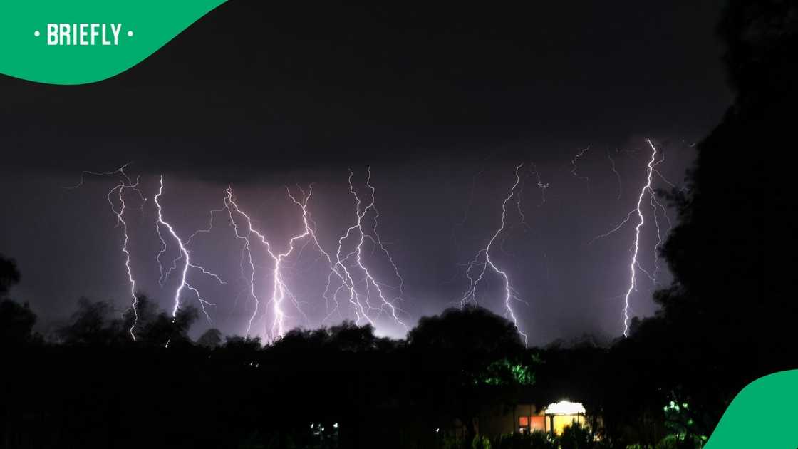 Parts of Gauteng experienced an electric storm