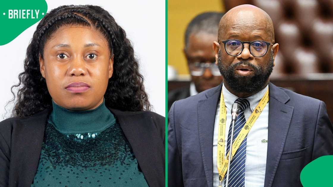 Joy Maimela, Chairperson of the Portfolio Committee on Education and Makhi Feni, Chairperson of the Select Committee on Education, Sciences and Creative Industries