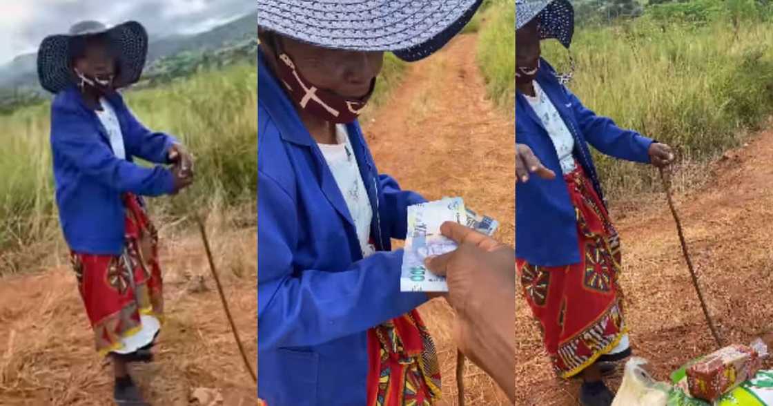 BI Phakathi Amazingly Surprises Hungry Gogo With Heaps of Groceries BI Phakathi Amazingly Surprises Hungry Gogo With Heaps of Groceries