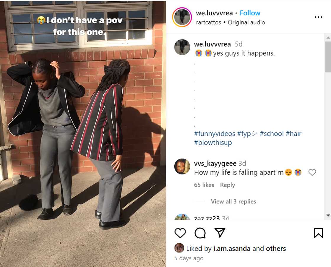 Girl experiences hair malfunction episode Girl experiences hair malfunction episode